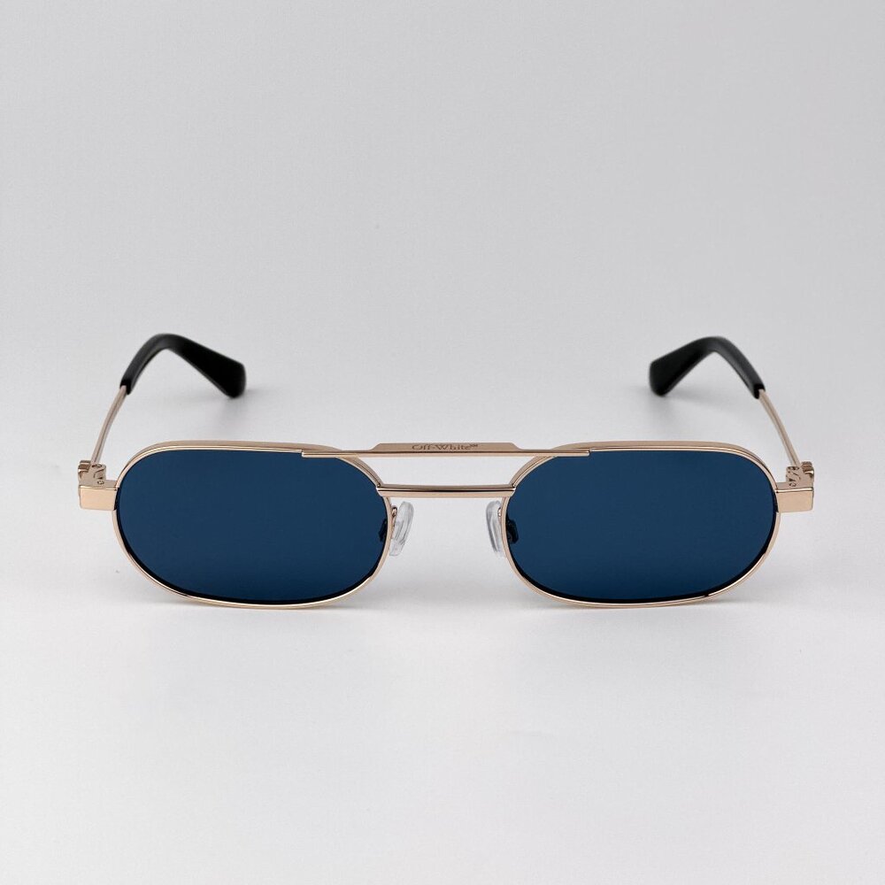 Off-White VAIDEN Men Sunglasses – Gold Oval Frame | Model OERI123 7645